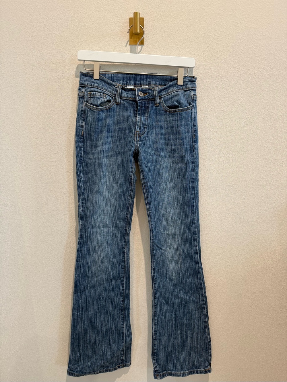 J.GALT Y2K Low Rise Bootcut Flare Jeans Size S Medium Wash